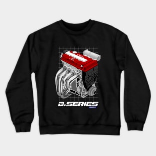 CAR ENGINE HONDA B SERIES CIVIC JDM BLACK Crewneck Sweatshirt